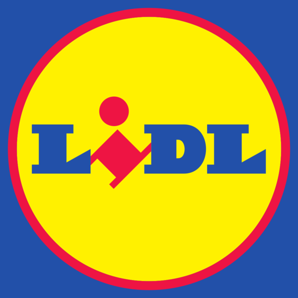 Lidl logo with clean and precise color grading for branding